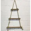 Échelle en bois décorative avec pot de fleurs suspendu, Voir les images du produit 4