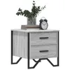 Nachttisch Grau Sonoma 40x41x40 cm Holzwerkstoff Produktbild-Vorschau 4