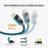 Premium HDMI 2.1 Kabel - Blau - 1m Produktbild-Vorschau 2