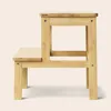 Sgabello in bambù con gradino KROK, altezza 46 cm, naturale Anteprima dell’immagine prodotto 5