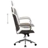 vidaXL Chaise de bureau pivotante avec appui-tête Blanc Voir les images du produit 6