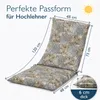 6x Coussin pour chaise de jardin 120x48cm Coussin pour Voir les images du produit 2