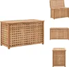 vidaXL Wäschetruhe 77,5×37,5×46,5 cm Walnuss Massivholz -  Produktbild-Vorschau 1