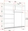 Easy4You M32 Weiß/Kathult Schiebetürenschrank Produktbild-Vorschau 2