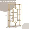 A diagram showing the dimensions of a bookshelf. Podgląd zdjęcia produktu