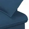 vidaXL Canapé deux places avec capitonnage boutonné, bleu, Voir les images du produit 5