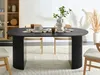 BELIANI Esstisch Schwarz 180 x 90 cm MDF Tischplatte Oval Produktbild-Vorschau 2