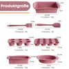 Backform 7-tlg Antihaft Silikon Backformen Set Backzubehör Produktbild-Vorschau 2