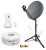 PremiumX Camping SAT Anlage 45cm Antenne Single LNB Stativ Produktbild-Vorschau 1