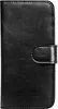 A black leather wallet case for a phone. Produktbild-Vorschau