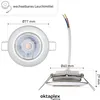 3er Set Oktaplex Einbaustrahler inkl. LED Modul 4.000K Produktbild-Vorschau 6