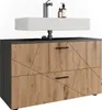 Mobiletto per lavabo Vicco Irma Antracite/Rovere dorato Anteprima dell’immagine prodotto 6
