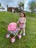 Milly Mally Doll Pram Dori Prestige 60 Cm Rose/Gris Voir les images du produit 12