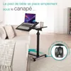 Tavolo da letto mobile ELONEO su rotelle, tavolo in piedi Anteprima dell’immagine prodotto 11