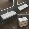 doporro Lavabo da Appoggio Rettangolare, Lavabo Bagno Anteprima dell’immagine prodotto 4