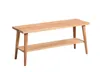 Bank Garderobenbank Sitzbank RUDI 90x30 cm Wildeiche Massiv Produktbild-Vorschau 3