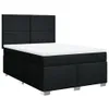 vidaXL Postel Boxspring s matrací černá 160x200 cm Látka Náhled obrázku produktu 3