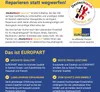 A collage advertising the "Deutschland repariert" initiative and the EUROPART brand, highlighting repair services for household appliances. Voir les images du produit