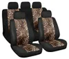 Set coprisedili auto in poliestere leopardato nero con Anteprima dell’immagine prodotto 4