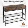 Consolle COSTWAY 100cm con 2 cassetti, tavolo da corridoio Anteprima dell’immagine prodotto 6