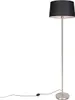 Moderne Stehlampe Stahl mit Schwarzem Schirm 45 cm Simplo Produktbild-Vorschau 1