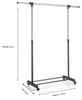Rollgarderobe SALA Garderobenwagen Kleiderständer  schwarz Produktbild-Vorschau 4