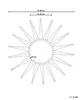 BELIANI Miroir mural doré ø 60 cm doré optique solaire Voir les images du produit 3