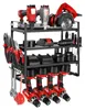 Organizér na nářadí VEVOR, nástěnný, 4patrový, s 4 držáky Náhled obrázku produktu 2