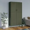 vidaXL Armoire vert olive 90x50x180 cm acier Voir les images du produit 2