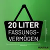 Huuraa Einkaufskorb Hamburger mit Herz 20 Liter Black Produktbild-Vorschau 3