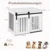 COSTWAY Hundekäfig Möbel, 80 cm Schwere Hundebox mit Produktbild-Vorschau 3