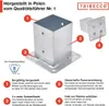 TRIBECCO® Šroubovací pouzdro pro hranaté dřevěné sloupky Náhled obrázku produktu 11