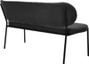 byLIVING Bank JERSEY / Webstoff dunkelgrau / Gestell Metall Produktbild-Vorschau 6
