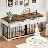 Hundekäfig mit 4 Türen 2 Hunde, 178*85cm, Hundebox Mit 2 Produktbild-Vorschau 5