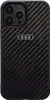 A black carbon fiber phone case with the Audi logo. Produktbild-Vorschau