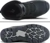 Two views of a black Puma safety boot, showing the top and the sole. Produktbild-Vorschau