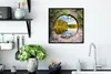 MuchoWow® Gerahmtes Poster Bäume - Wasser - Aussicht 40x40 Produktbild-Vorschau 3