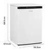 Heinner HF-M131E++ Tisch-Kühlschrank 131 L, Mechanische Produktbild-Vorschau 2