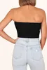 ASKSA Damen Tube Top Y2K Gerippt Knit Tops Twist Knot Produktbild-Vorschau 4