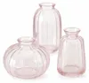 Dekovase im 3er Set aus Glas 3 Formen Oval, Flasche und Produktbild-Vorschau 1