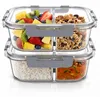Set di 2 contenitori ermetici per alimenti, ideali per la Anteprima dell’immagine prodotto 1