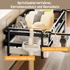Spülbecken Organizer, Küchen Organizer mit Spültuchhalter- Produktbild-Vorschau 2