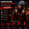 Roter Vampir Umhang mit Kapuze – Kostüm für Kinder & Produktbild-Vorschau 8