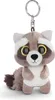 NICI Racoon Clooney, Kľúčenka, Šedá, Biela, Kov, Plyš, Náhľad obrázku produktu 1