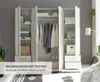Kleiderschrank "Valencia" in Sonoma Eiche / Weiß mit 4 Produktbild-Vorschau 8