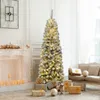 COSTWAY albero di Natale a matita 180cm, albero di Natale Anteprima dell’immagine prodotto 2