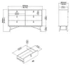 Rye Commode large 6 tiroirs, blanc mat. Voir les images du produit 7