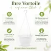 Blumentopf Hängeampel Lea Weiß Ø ca. 25 cm Produktbild-Vorschau 3