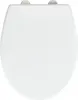 A white toilet seat viewed from directly above. Produktbild-Vorschau
