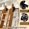 Schiebeleiter-Schienen-Set, 3x1m, Doppelrollen, 150kg, schwarz Produktbild-Vorschau